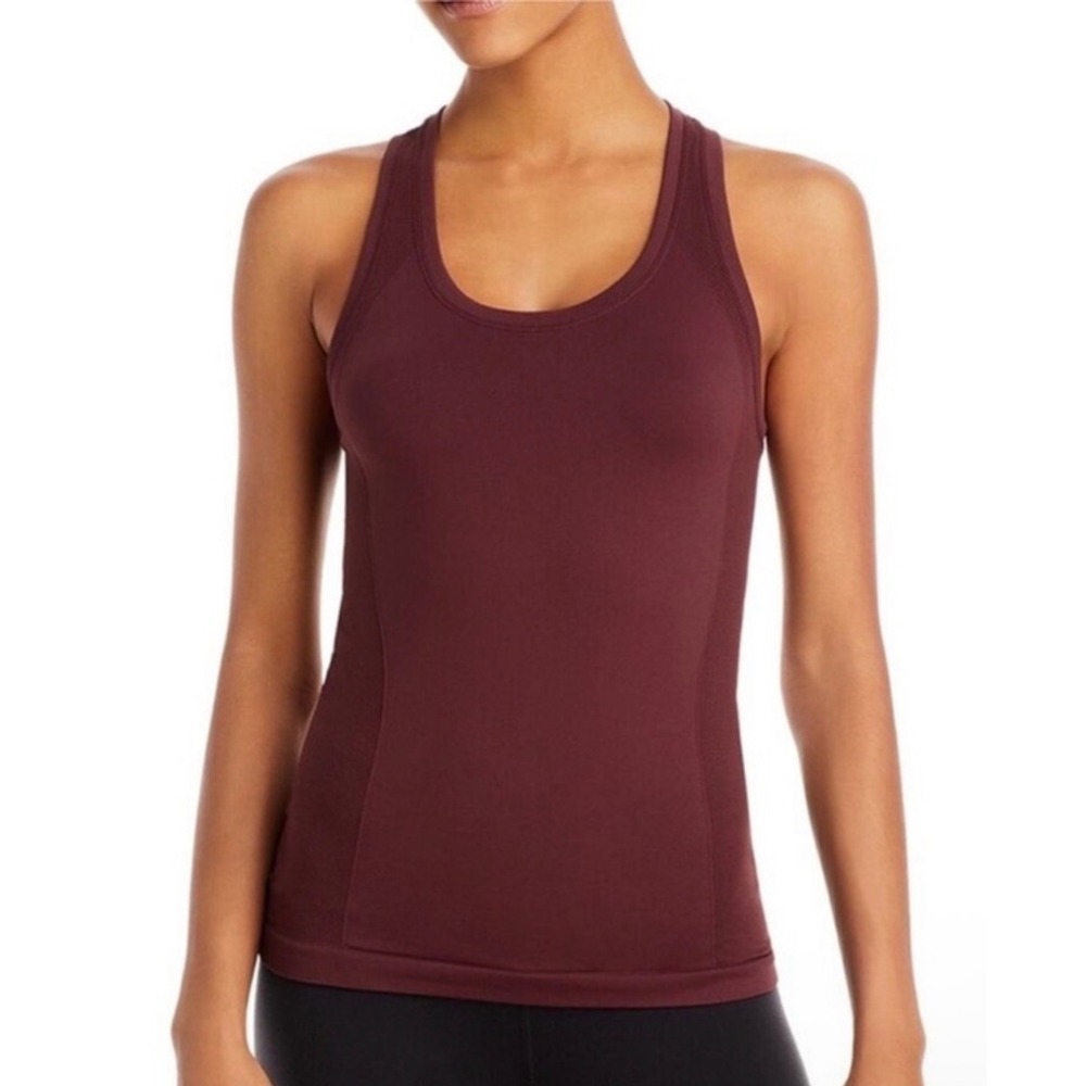Sweaty Betty Athlete Seamless Workout Tank Burgundy Racerback SB5353‎ XL